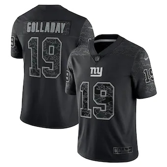 mens nike kenny golladay black new york giants rflctv limit